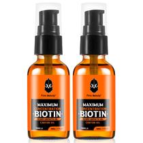 Biotina de espessamento máximo de óleo de barba First Melody, 30 ml, pacote com 2 unidades Biotina de espessamento máximo de óleo de barba First Melody, 30 ml, pacote com 2 unidades