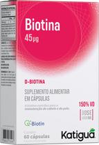 Biotina Dose Maxima 500mg 60caps Vitamina Cabelo e Unha Katiguá