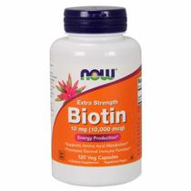 Biotina Extra Strength 120 vcaps by Now Foods