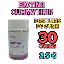 Biotina Gummy Hair Força Brilho Capilar NatusVida