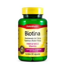 Biotina Hair e Nails Vitamins (60 caps) - MaxiNutri