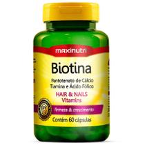 Biotina hair nails 60 cápsulas maxinutri