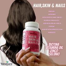 Biotina Hair Skin Nils Tratamento Capilar Unhas e Pele Protocolo 1 Mês