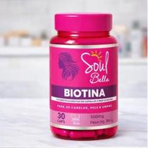 Biotina Soul Bella 500mg 30 Cápsulas Crescimento Cabelo Pele E Unhas Biotina Soul Bella 500mg 30 Cápsulas Crescimento Cabelo Pele E Unhas