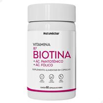 Biotina Suplemento Alimentar Rico Acido Fólico Vitamina Cabelos Unhas Original Pote 60 Capsulas Biotina Suplemento Alimentar Rico Acido Fólico Vitamina Cabelos Unhas Original Pote 60 Capsulas