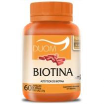 Biotina Vitamina B7 1 Capsula Ao Dia - Saude do Cabelo, Pele e Unhas Duom