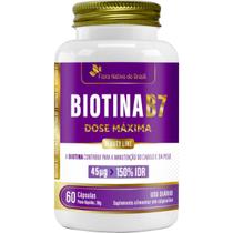 Biotina Vitamina B7 500mg 60 Cápsulas - Flora Nativa