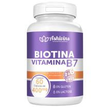 Biotina Vitamina B7 - 60caps/240g - Ashivins