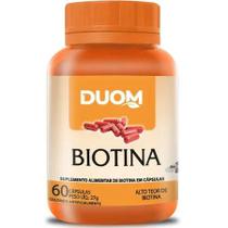 Biotina vitamina B7 com 60Cps Duom
