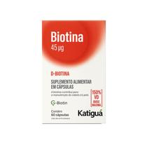 Biotina Vitamina B7 Dose Máxima Queda Capilar 60caps - Katigua