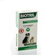Biotril antiparasitário de amplo espectro biofarm 4 comprimidos