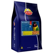 Biotron Bambito Mix 5kg - Mistura Sementes e Ração Extrusada Completa Calopsita Agaporne Periquito