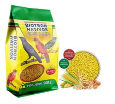 Biotron Nativos 500g Ração Extrusada Sabor Banana Pássaros