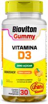 Bioviton Vitamina D3 Gummy Zero Açúcar 30 Gomas Mastigáveis para Imunidade
