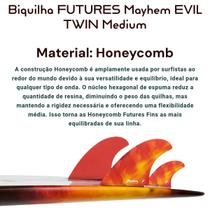 Biquilha FUTURES Mayhem EVIL TWIN Medium Media Estabilizador Biquilha FUTURES Mayhem EVIL TWIN Medium Media Estabilizador