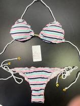 Biquine cortininha colorido Biquine cortininha colorido