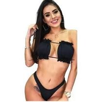 Biquine feminino adulto cortina forrado