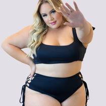 Biquíne Feminino Plus Size e M Cintura Alta Dupla Face 0252