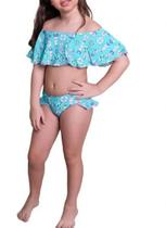 Biquíne Infantil Ciganinha Moda Praia Cores Sortidas Biquíne Infantil Ciganinha Moda Praia Cores Sortidas