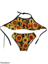 Biquine Infantil Girassol, Biquíni Infantil Estampados Biquine Infantil Girassol, Biquíni Infantil Estampados