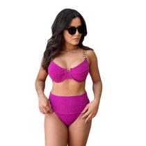 Biquine Lurex Retrô Lurex Tecido Brilho Cores Moda Verão Biquine Lurex Retrô Lurex Tecido Brilho Cores Moda Verão