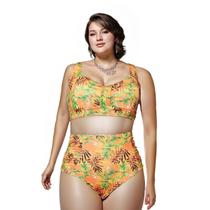 Biquine Plus Size C/bojo Cintura Alta Praia 037