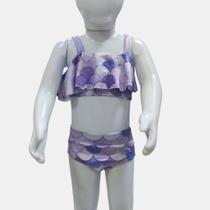 Biquíni Alça com Babado Sereia Lilás - PP ao GG Biquíni Alça com Babado Sereia Lilás - PP ao GG