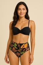 Biquini alça de sutian Plus size Calcinha Cintura alta