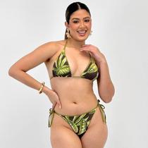 Biquíni Alto Giro Cortininha Dupla Face Tanga Duo Feminino Biquíni Alto Giro Cortininha Dupla Face Tanga Duo Feminino