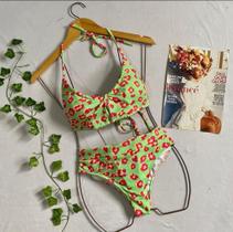 Biquíni animal print hot pants