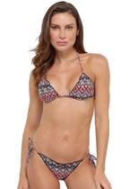 Biquíni Areia Branca Acqua Cortininha Ripple Étnico Estampado Biquíni Areia Branca Acqua Cortininha Ripple Étnico Estampado