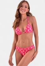 Biquíni Areia Branca Baly Cortininha Ripple Giraffe Rosa