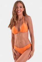 Biquíni Areia Branca Baly Cortininha Ripple Laranja