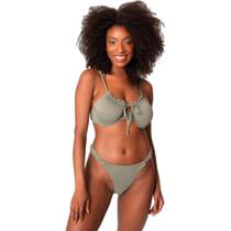 Biquíni Areia Branca Baly Frente Única Textura Cinza Biquíni Areia Branca Baly Frente Única Textura Cinza