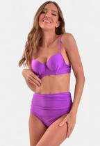 Biquíni Areia Branca Baly Hot Pant Roxo
