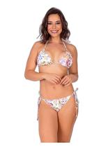 Biquíni Areia Branca Bio Zuma Ripple Estampado Floral Branco Biquíni Areia Branca Bio Zuma Ripple Estampado Floral Branco
