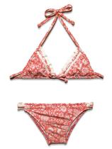 Biquíni Areia Branca Infantil Cortininha Rendinha Estampado Biquíni Areia Branca Infantil Cortininha Rendinha Estampado