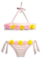 Biquíni Areia Branca Infantil sem alça Flores Biquíni Areia Branca Infantil sem alça Flores
