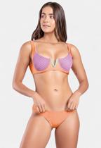 Biquíni Areia Branca Praya Meia Taça Bicolor Laranja Biquíni Areia Branca Praya Meia Taça Bicolor Laranja