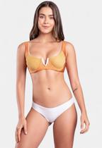 Biquíni Areia Branca Praya Meia Taça Bicolor Laranja Biquíni Areia Branca Praya Meia Taça Bicolor Laranja