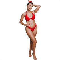 Biquíni Aro Inteiro Aviador Asa Delta Lançamento Verão Fio Dental Duplo Praia Bojo Tanga Cortininha