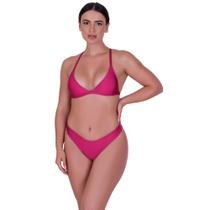 Biquíni Asa Delta com Bojo Removível Calcinha Cintura Alta Fio Duplo Verão Moda Praia Roberta Biquíni Asa Delta com Bojo Removível Calcinha Cintura Alta Fio Duplo Verão Moda Praia Roberta