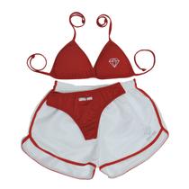 Biquíni Asa Delta, Refletivo Bojo Removível + Short Biquíni Asa Delta, Refletivo Bojo Removível + Short