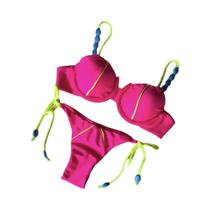 Biquini Azul Push Up - Conjunto Sexy Micro Maiô para Praia Biquini Azul Push Up - Conjunto Sexy Micro Maiô para Praia