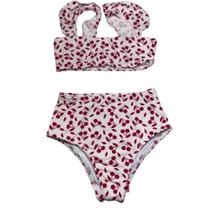 Biquini Babadinho Infantil Estampado WLS Modas Confortavel Básica Piscina Moda Praia Infantil