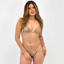Biquíni Bana Bana Cortininha com Bojo Estampado Feminino