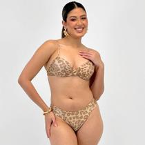 Biquíni Bana Bana Estampado Tanga com Bojo Feminino Biquíni Bana Bana Estampado Tanga com Bojo Feminino