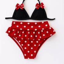 Biquíni Bebê Cintura Alta Sullins Com Babado E Laço