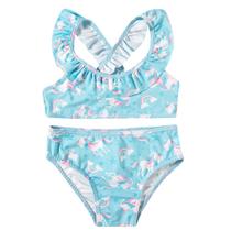 Biquíni Bebê e Infantil Proteção UV 50+ Unicórnios Azul Tip Top Biquíni Bebê e Infantil Proteção UV 50+ Unicórnios Azul Tip Top