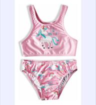 Biquini Bebe Menina Uv50+ Moda Praia Infantil Tip Top Biquini Bebe Menina Uv50+ Moda Praia Infantil Tip Top